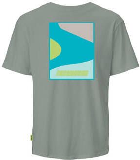 Jack & jones JUNIOR T-shirt JCOFAST met printopdruk saliegroen Jongens Katoen Ronde hals 140