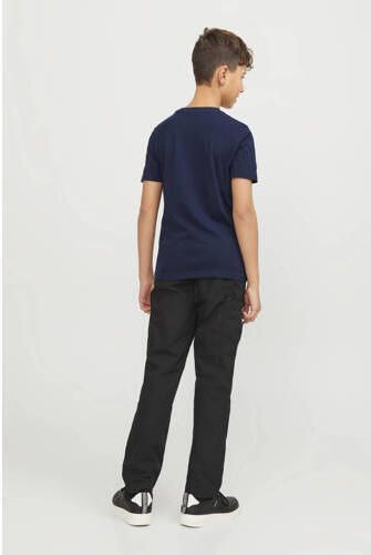 Jack & jones JUNIOR T-shirt JCOMAP met printopdruk donkerblauw Jongens Katoen Ronde hals 140 - Foto 2