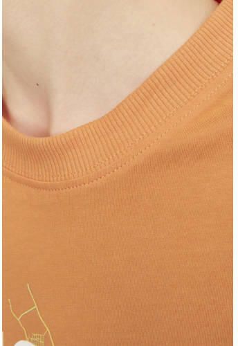 Jack & jones JUNIOR T-shirt JCOMAP met printopdruk oranje Jongens Katoen Ronde hals 140 - Foto 3