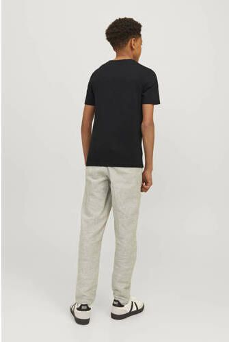 Jack & jones JUNIOR T-shirt JCOMOUNTAIN met printopdruk zwart Jongens Denim Ronde hals 164 - Foto 1