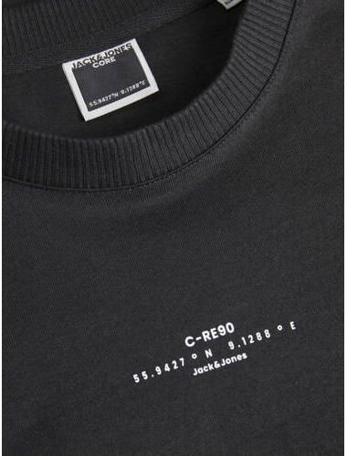 Jack & jones JUNIOR T-shirt JCOSOLARRIZE met backprint zwart Jongens Katoen Ronde hals 140 - Foto 2