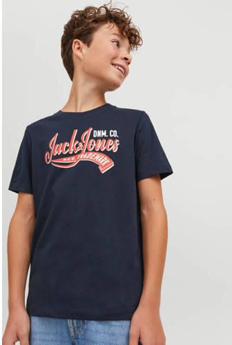 Jack & Jones Junior Shirt met ronde hals JJELOGO TEE SS NECK 2 COL AW23 NOOS JNR - Foto 2