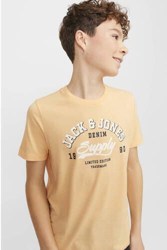 Jack & Jones Junior Shirt met ronde hals JJELOGO TEE SS NECK 2 COL AW23 NOOS JNR - Foto 2