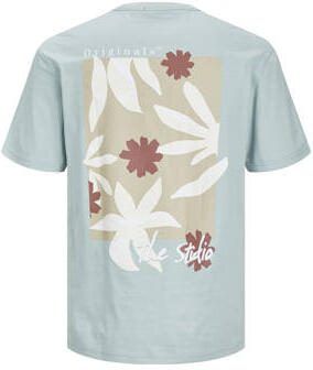Jack & jones JUNIOR T-shirt JORMARBELLA met backprint grijsblauw Jongens Katoen Ronde hals 128 - Foto 2