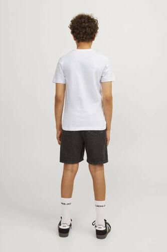 Jack & jones JUNIOR T-shirt JORTAMPA met printopdruk wit Jongens Katoen Ronde hals 176 - Foto 2