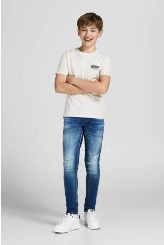Jack & jones JUNIOR T-shirt JORWORLDWIDE wit Jongens Katoen Ronde hals 128 - Foto 4