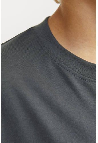 Jack & jones JUNIOR T-shirt KORVESTERBRO met tekst Groen Jongens Katoen Ronde hals 140