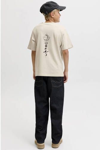 JACK & JONES JUNIOR T-shirt met backprint beige Jongens Katoen Ronde hals - Foto 3