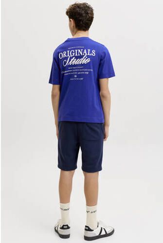 JACK & JONES JUNIOR T-shirt met backprint kobaltblauw Jongens Katoen Ronde hals - Foto 4