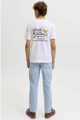 JACK & JONES JUNIOR T-shirt met backprint wit Jongens Katoen Ronde hals - Foto 4