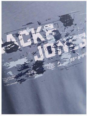 Jack & jones JUNIOR T-shirt met printopdruk grijsblauw Jongens Katoen Ronde hals 140 - Foto 3