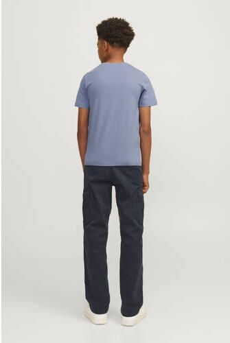 Jack & jones JUNIOR T-shirt met printopdruk grijsblauw Jongens Katoen Ronde hals 140 - Foto 2