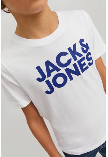 Jack & Jones Junior Shirt met ronde hals JJECORP met print en ronde hals voor een coole look bedrukt modieus regular fit single jersey ronde hals (set 2-delig)