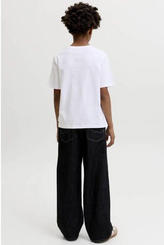 JACK & JONES JUNIOR T-shirt wit Jongens Katoen Ronde hals Printopdruk - Foto 3
