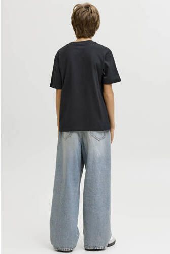 JACK & JONES JUNIOR T-shirt zwart Jongens Katoen Ronde hals Effen - Foto 4
