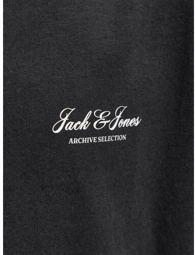 JACK & JONES JUNIOR T-shirt zwart Jongens Katoen Ronde hals Effen - Foto 5