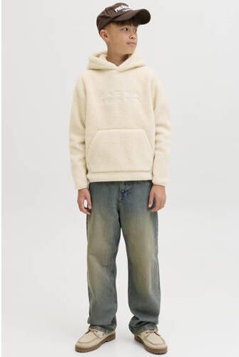 JACK & JONES JUNIOR teddy hoodie beige Sweater Tekst - Foto 3