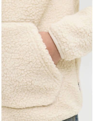 JACK & JONES JUNIOR teddy hoodie beige Sweater Tekst - Foto 2