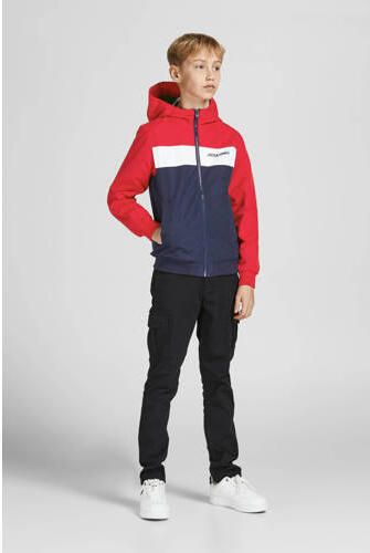 Jack & jones JUNIOR zomejas JJERUSH rood Jongens Polyester Capuchon Effen 140 - Foto 4