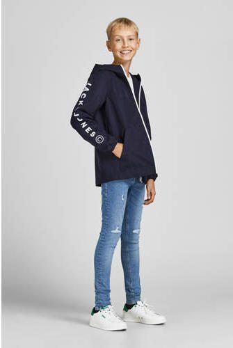 Jack & jones JUNIOR zomerjas JORLUKE donkerblauw Jongens Polyester Capuchon 128 - Foto 5