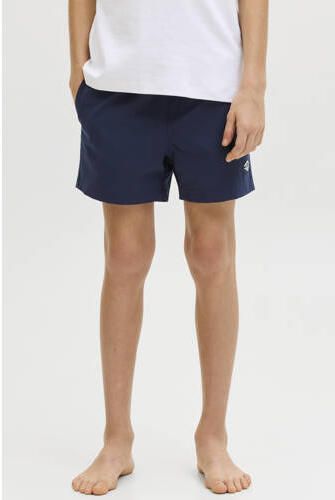 JACK & JONES JUNIOR zwemshort donkerblauw Jongens Polyester Printopdruk - Foto 4