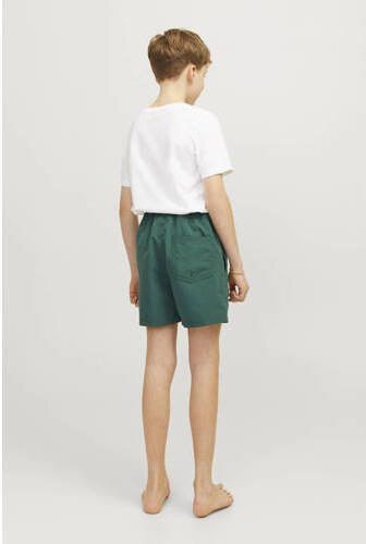 Jack & jones JUNIOR zwemshort JPSTFIJI donkergroen Jongens Polyester Logo 128 - Foto 2