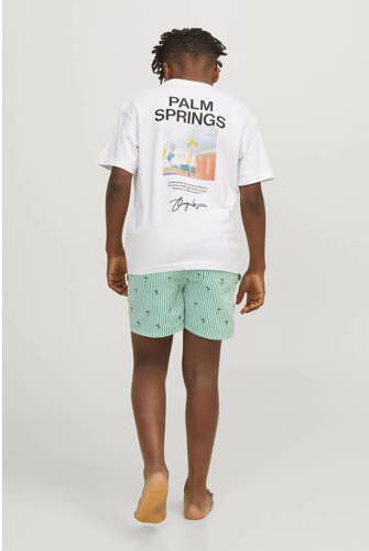 Jack & jones JUNIOR zwemshort JPSTFIJI groen wit Jongens Gerecycled polyester 128 - Foto 2