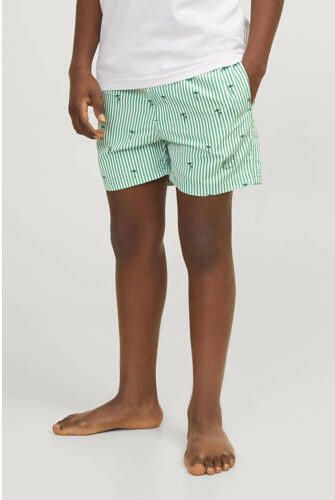 Jack & jones JUNIOR zwemshort JPSTFIJI groen wit Jongens Gerecycled polyester 128 - Foto 3