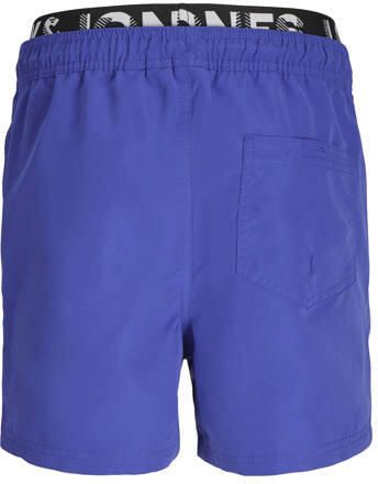 Jack & jones JUNIOR zwemshort JPSTFIJI kobaltblauw Jongens Polyester Logo 128 - Foto 3