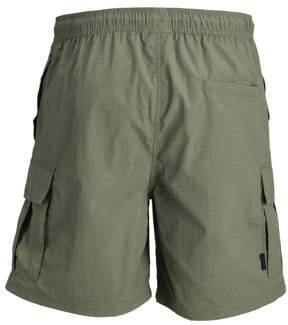 Jack & jones JUNIOR zwemshort JPSTFIJI olijfgroen Jongens Nylon Effen 164