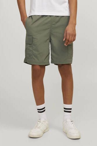Jack & jones JUNIOR zwemshort JPSTFIJI olijfgroen Jongens Nylon Effen 164 - Foto 3