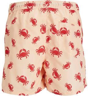 Jack & jones JUNIOR zwemshort JPSTFIJI zalmroze rood Jongens Gerecycled polyester 128 - Foto 3