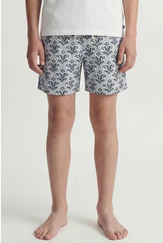 JACK & JONES JUNIOR zwemshort wit blauw Jongens Polyester All over print - Foto 4