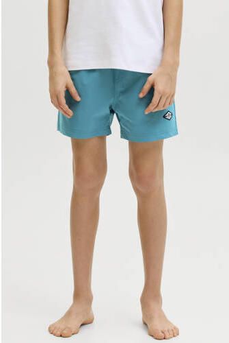 JACK & JONES JUNIOR zwemshort zeeblauw Jongens Polyester Printopdruk - Foto 4