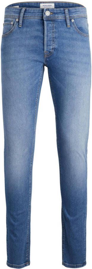 Jack & jones JUNIOR skinny jeans JJILIAM JJORIGINAL blue denim Blauw Effen 134 - Foto 4