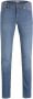 Jack & jones JUNIOR slim fit jeans donkerblauw Jongens Stretchkatoen Effen 116 - Thumbnail 2