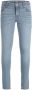 Jack & jones JUNIOR slim fit jeans lichtblauw Jongens Stretchkatoen Effen 116 - Thumbnail 2