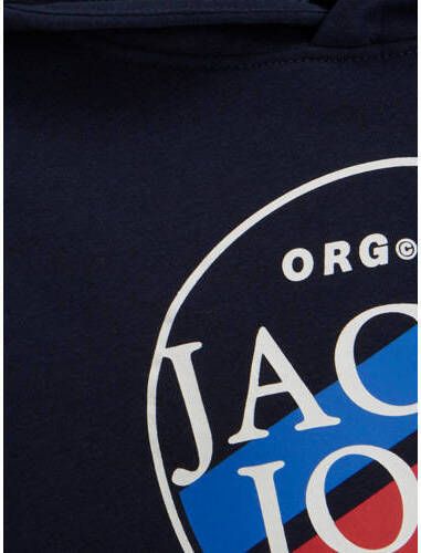 jack & jones JUNIOR hoodie donkerblauw Sweater Meerkleurig 128