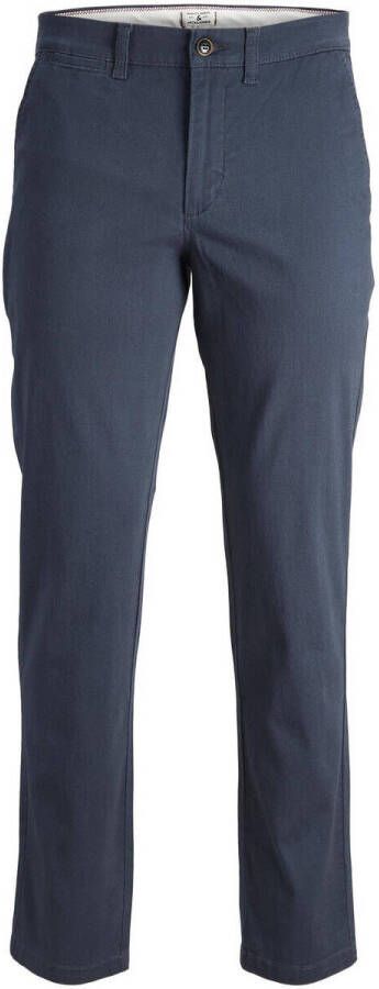 Jack & jones JUNIOR regular fit broek JPSTMARCO JJDAVE blauw Jongens Stretchkatoen 134 - Foto 3