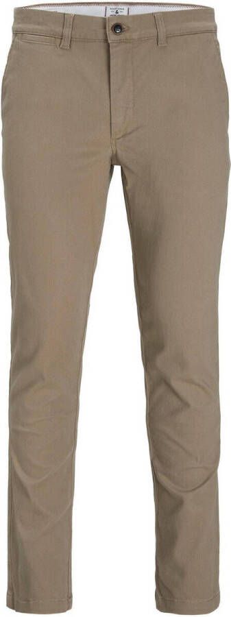 Jack & jones JUNIOR regular fit broek JPSTMARCO JJDAVE beige Jongens Stretchkatoen 176 - Foto 4