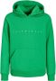 Jack & jones JUNIOR hoodie met logo groen Sweater Logo 164 - Thumbnail 2