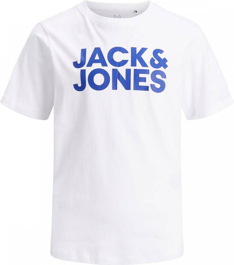 JACK & JONES JUNIOR T-shirt JJECORP met logo wit