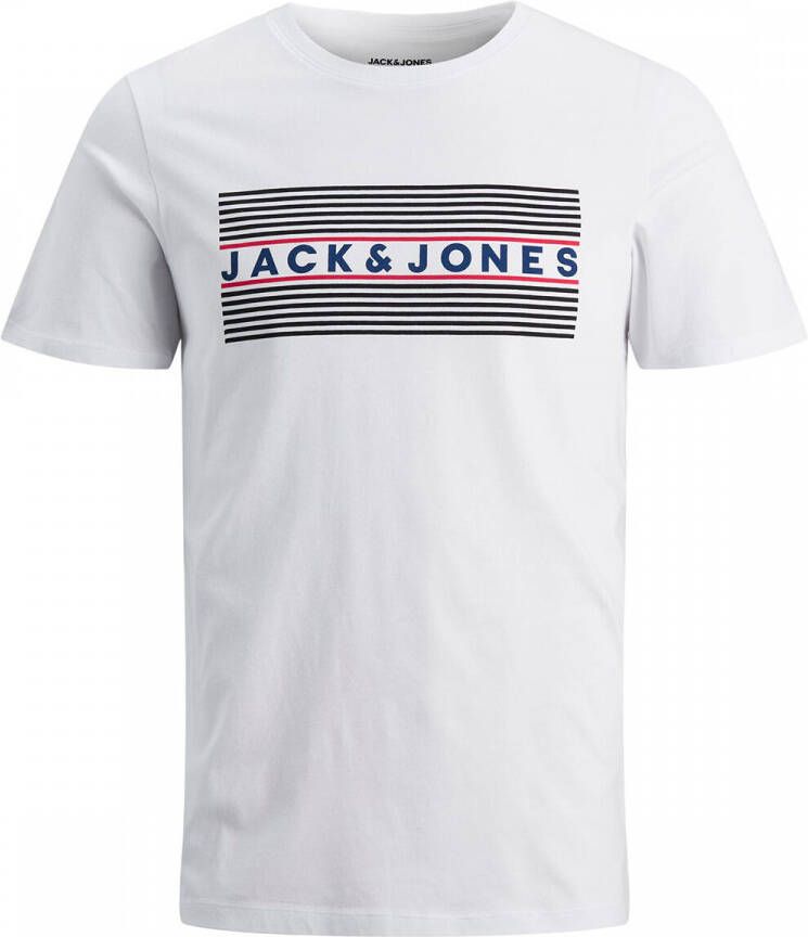 JACK & JONES JUNIOR T-shirt JJECORP met logo wit