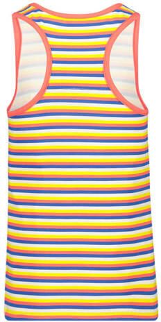 Jake Fischer gestreept T-shirt geel blauw Meisjes Stretchkatoen Ronde hals 116 - Foto 2