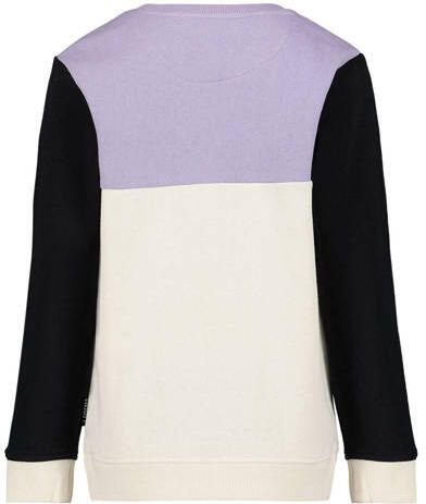 Jake Fischer sweater lila offwhite zwart Paars Jongens Katoen Ronde hals 116 - Foto 2