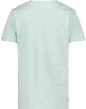 Jake Fischer T-shirt met printopdruk lichtblauw Jongens Katoen Ronde hals 104 - Foto 2