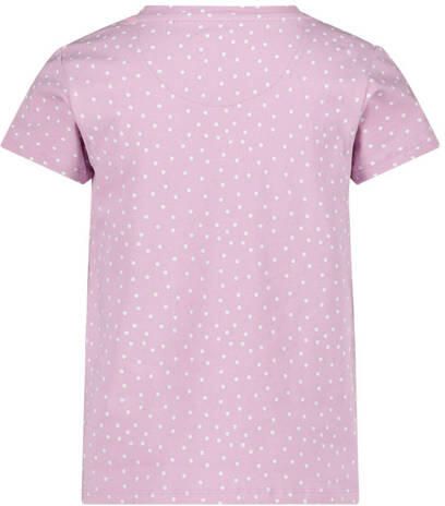 Jake Fischer T-shirt met printopdruk lila Paars Meisjes Stretchkatoen Ronde hals 152 - Foto 2