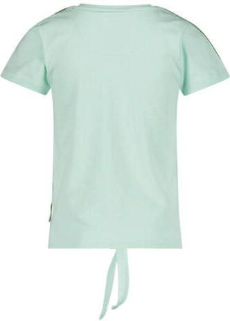 Jake Fischer T-shirt met printopdruk mintgroen Meisjes Stretchkatoen Ronde hals 104 - Foto 2