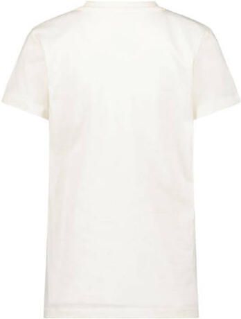 Jake Fischer T-shirt met printopdruk wit Jongens Stretchkatoen Ronde hals 104 - Foto 2