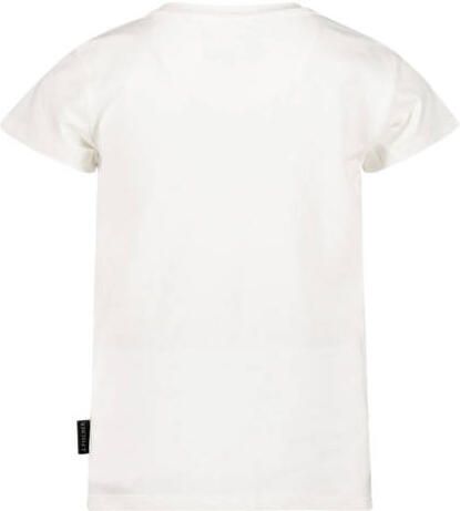 Jake Fischer T-shirt met printopdruk wit Meisjes Stretchkatoen Ronde hals 128 - Foto 2